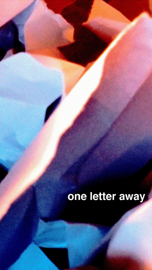 one letter away